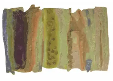 „Katalogansicht der PILLOW Teppichkollektion von JAB Anstoetz mit kissenartigen Aquarellformen, organischen Sonderformen und handgetufteter Struktur – Design von Jan Kath.“